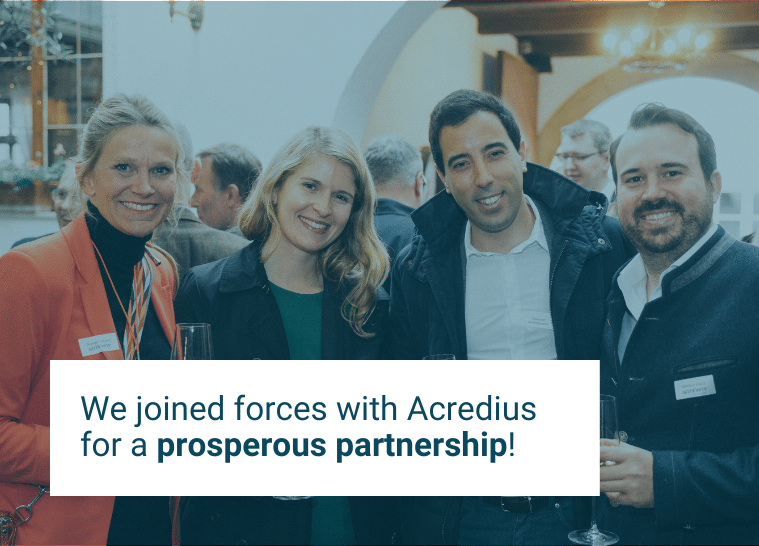 We joined forces with Acredius for a prosperous partnership!